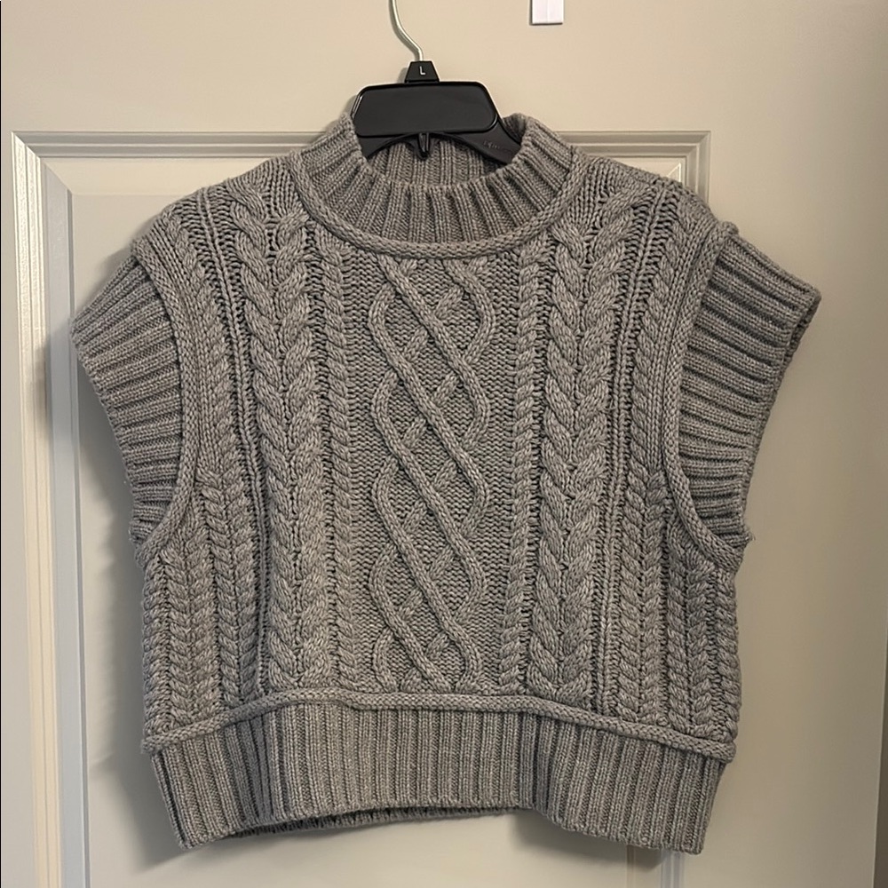 Marled Gray Sweater Vest
